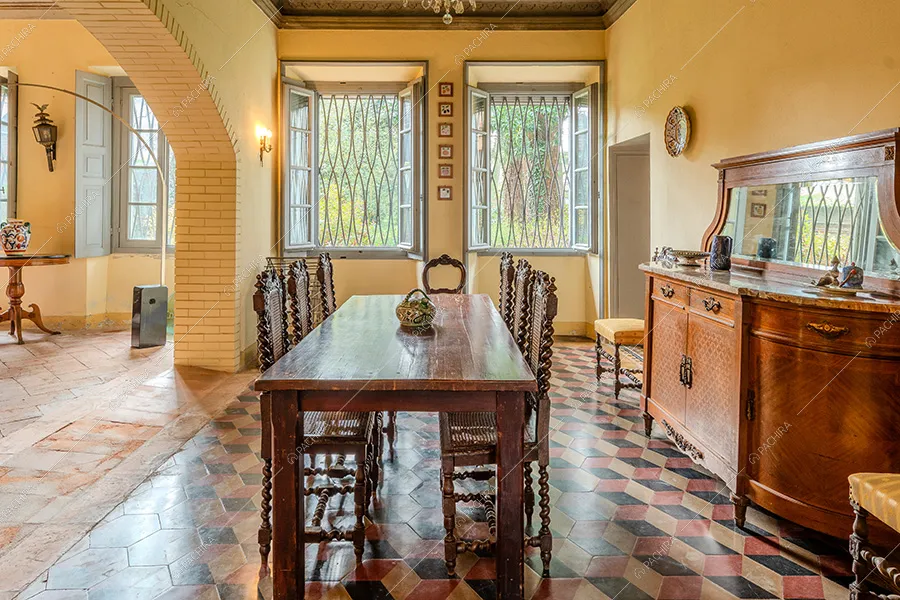 Sala da pranzo della dimora storica Westerlies, location in stile contemporaneo a Pavia