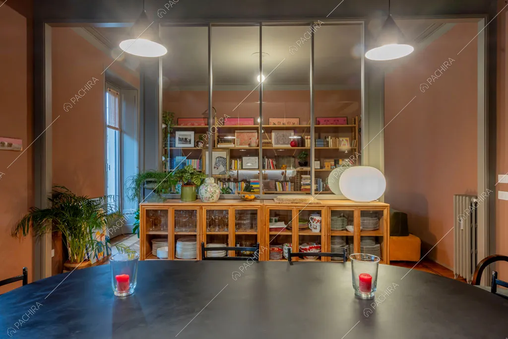 Sala dell'appartamento Indo, location in stile contemporaneo a Milano