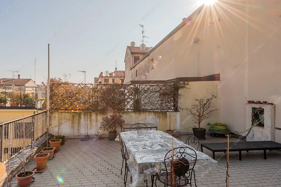 Terrazza del loft Piave, location in stile moderno a Milano