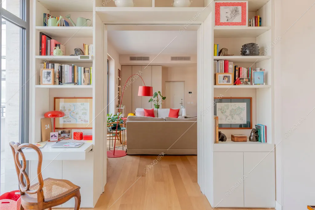 Sala dell'appartamento Foehn, location in stile contemporaneo a Milano