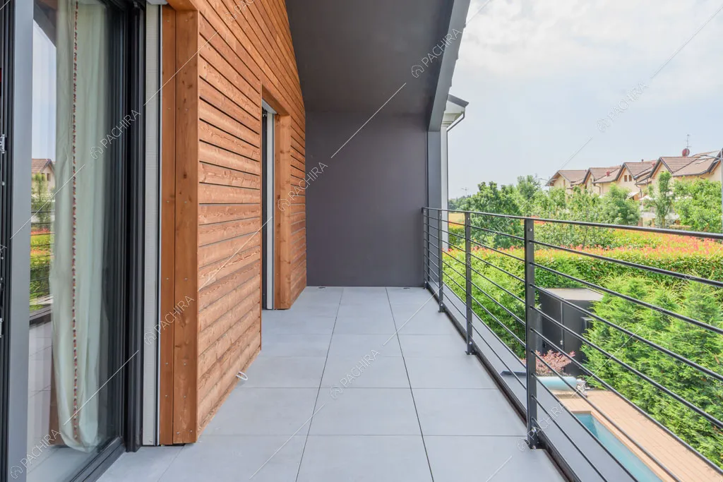 Terrazza della villa Aral, location in stile contemporaneo a Monza
