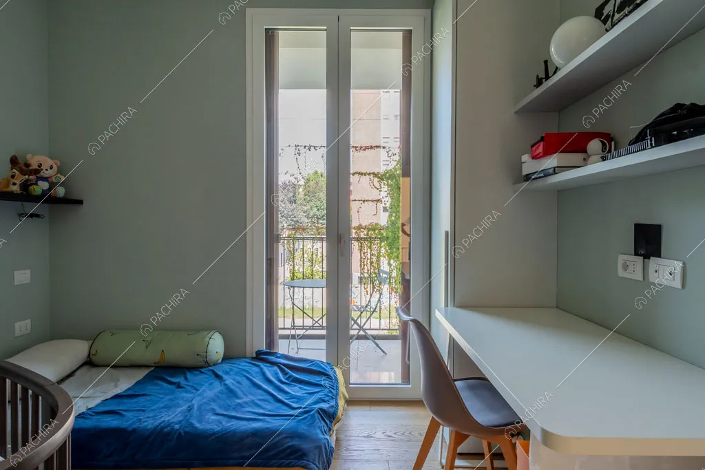 Camera dei bambini del loft Fenice, location in stile contemporaneo a Milano