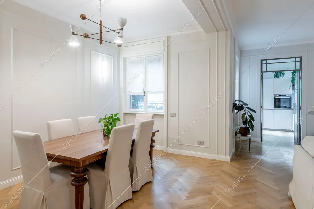 Sala dell'appartamento Capsico, location in stile contemporaneo a Milano