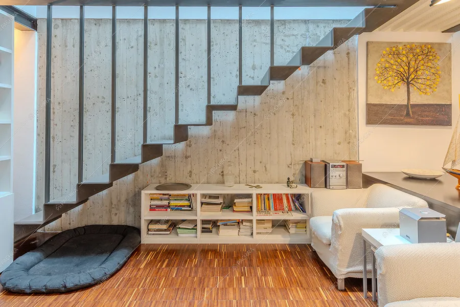 Salotto del loft Kiku, location in stile moderno a Milano