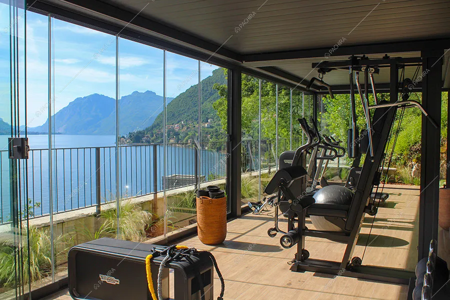Palestra della villa Argento, location in stile moderno a Como