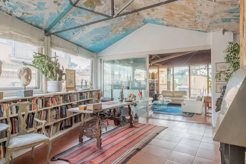 Sala dell'appartamento Pancrazio, location in stile contemporaneo a Roma