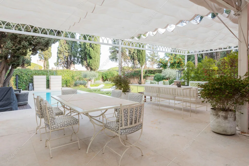 Veranda della villa Espero, location in stile contemporaneo a Roma