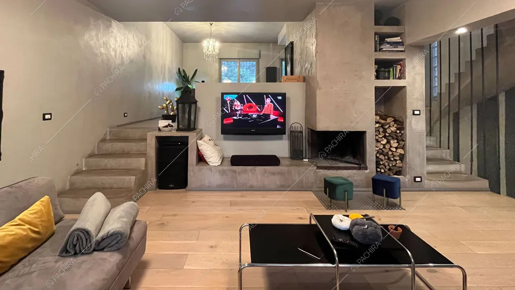 Salotto della villa Andesine, location in stile moderno a Roma