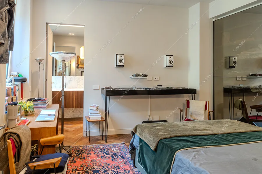Camera da letto della location Blighia, appartamento in stile moderno a Milano