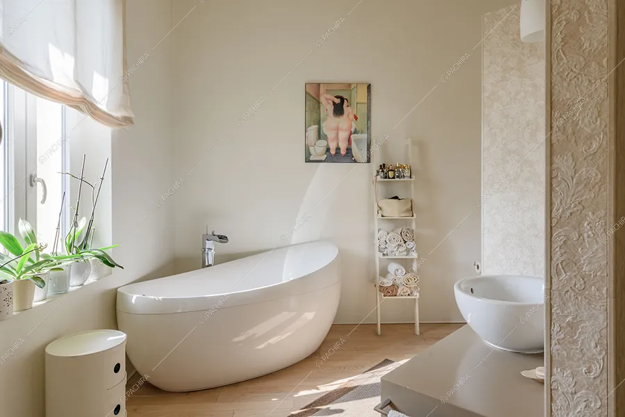 Bagno della villa Nilo, location in stile moderno a Milano