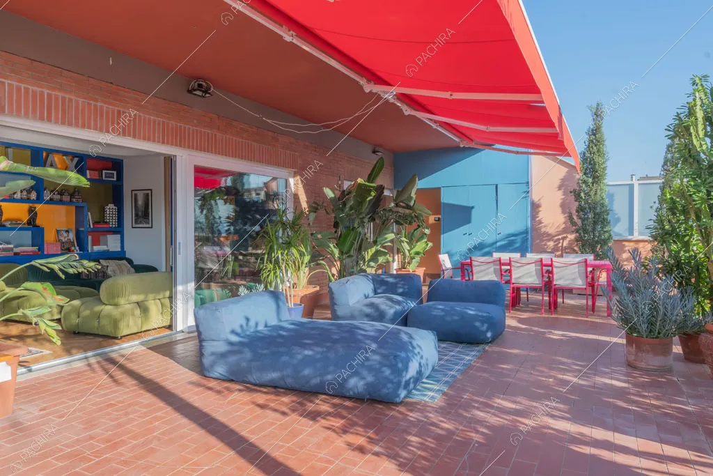 Terrazza dell'appartamento Gila, location in stile contemporaneo a Roma