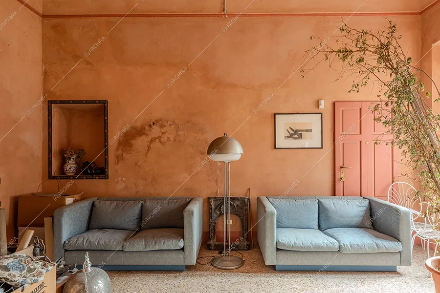 Salotto della dimora storica Westerlies, location in stile contemporaneo a Pavia
