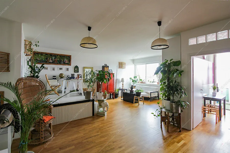 Zona living dell'appartamento moderno Cerfoglio, location per shooting a Milano