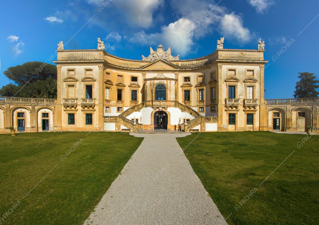 Regali esterni della villa Tanami, location in stile classico a Palermo