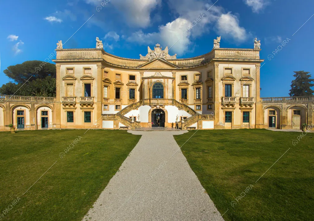 Regali esterni della villa Tanami, location in stile classico a Palermo