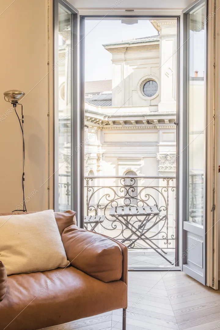 Vista sul balcone
