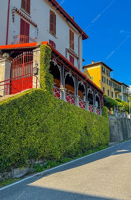 Esterni della villa Actina, location in stile rustico a Como