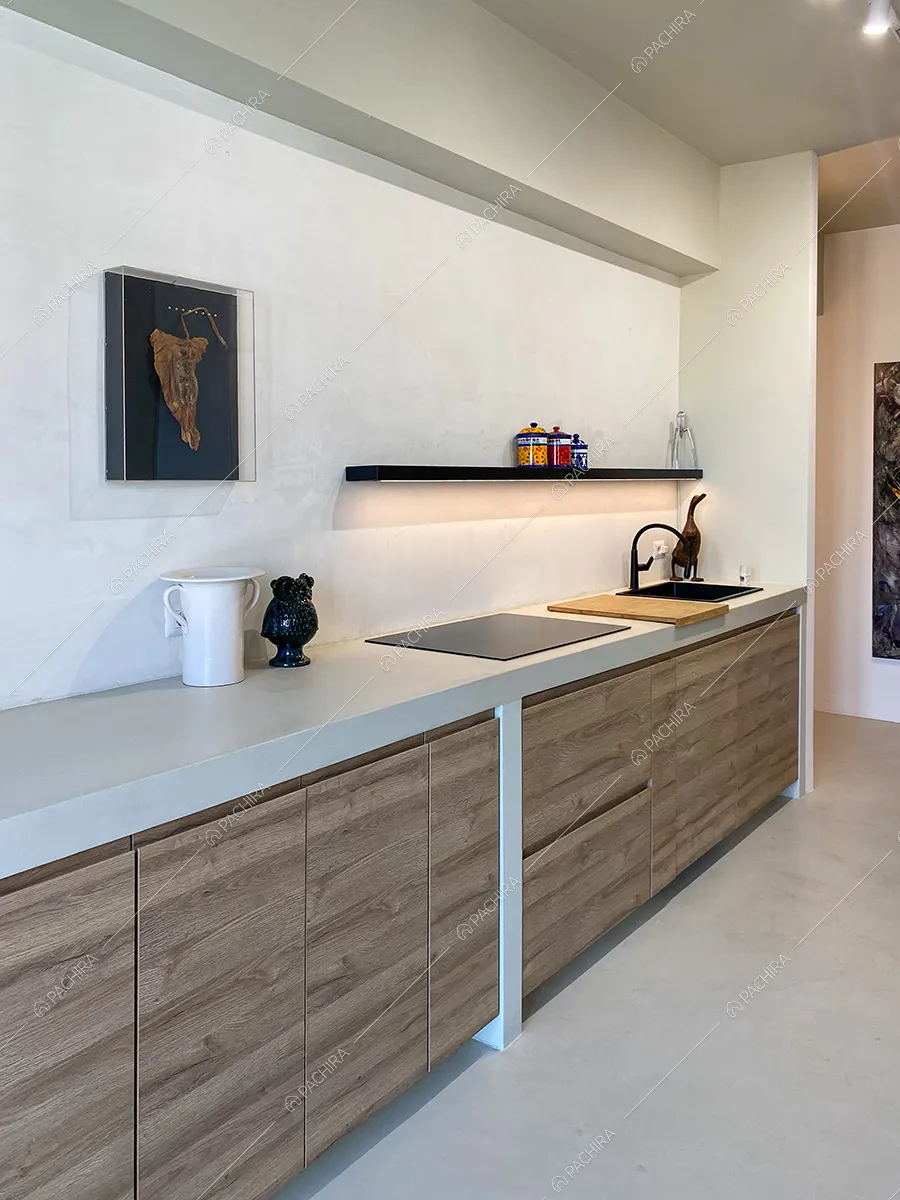 Cucina dell'appartamento moderno Goro, location per shooting a Milano