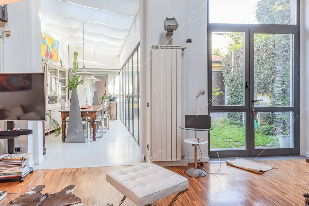 Sala del loft Cascarilla, location in stile moderno a Milano