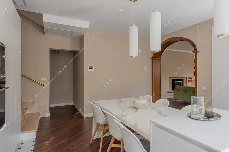 Cucina della villa Gange, location in stile contemporaneo a Milano