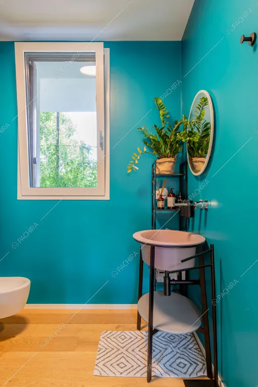 Bagno del loft Fenice, location in stile contemporaneo a Milano