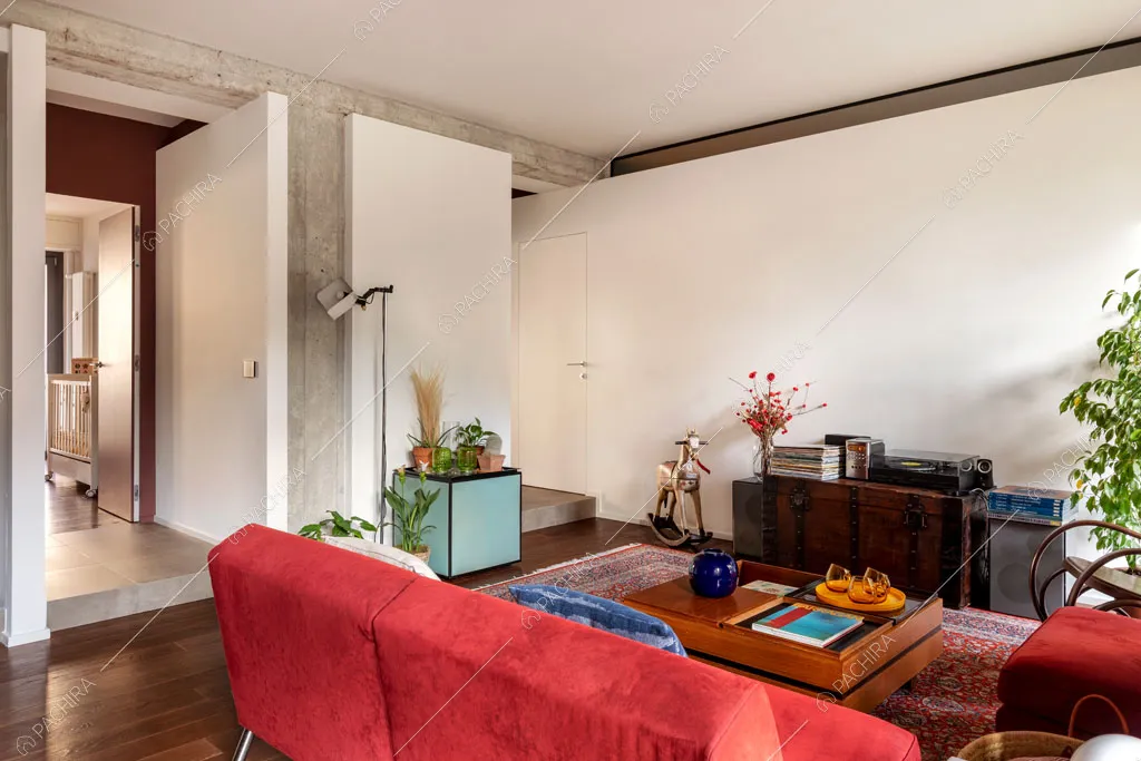 Zona living della location Castagno, appartamento in stile contemporaneo a Milano