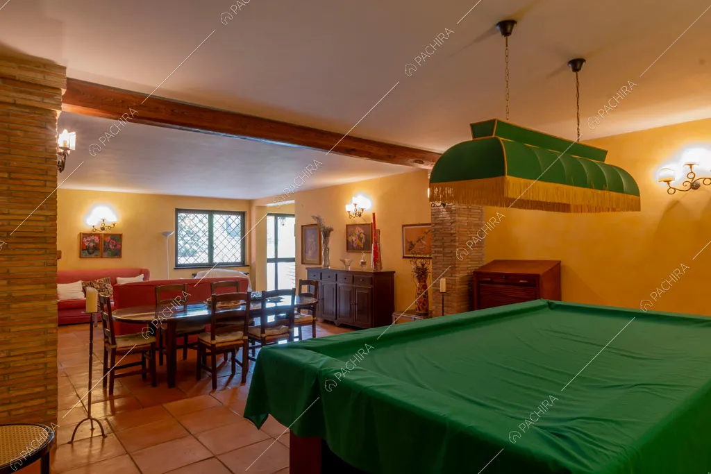 Sala della villa Ematite, location in stile rustico a Roma