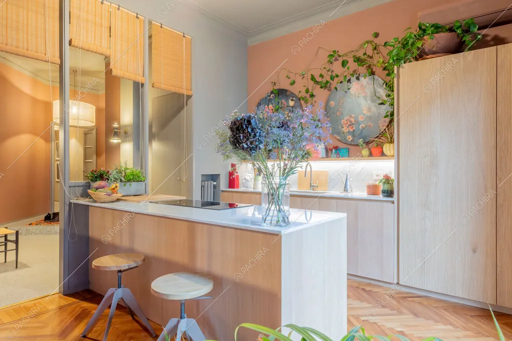 Cucina dell'appartamento Indo, location in stile contemporaneo a Milano