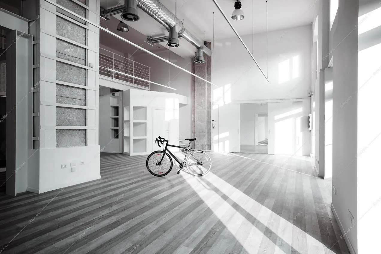 Soffitti alti e pavimento in parquet