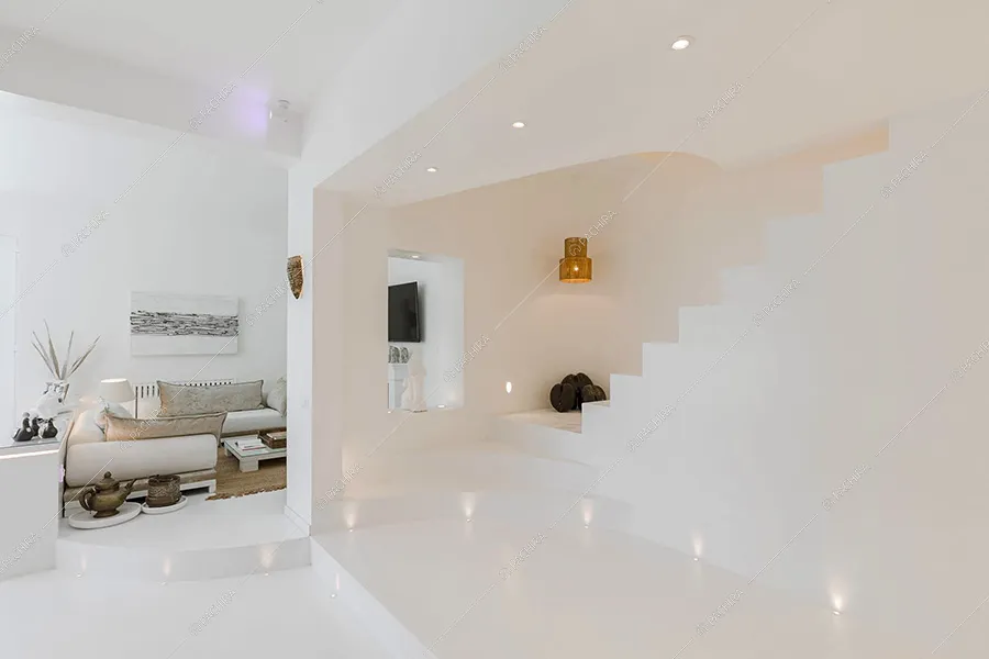 Sala dell'appartamento Pansy, location moderna per shooting a Roma