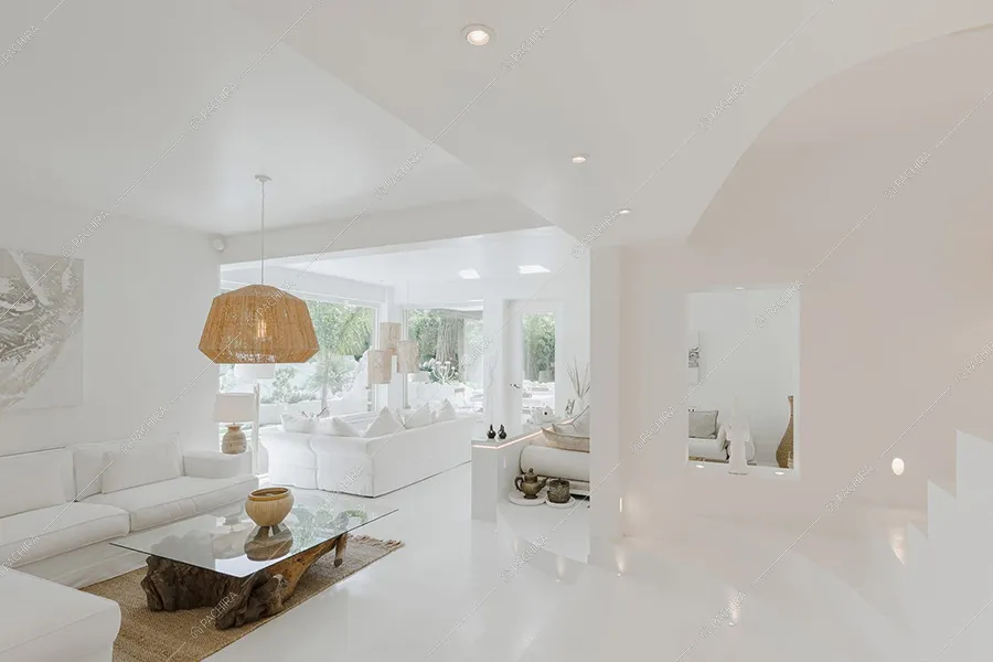 Sala dell'appartamento Pansy, location moderna per shooting a Roma