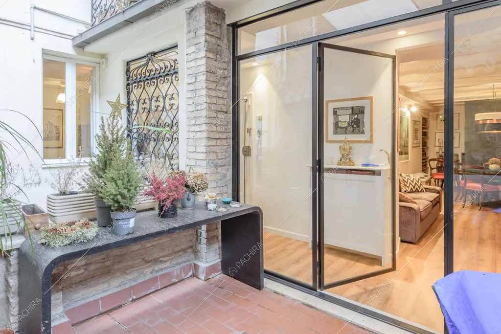 Terrazza del loft Rooibois, location in stile moderno per shooting a Roma
