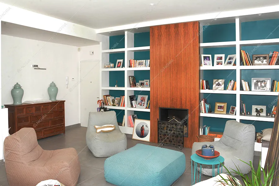 Salotto della villa Kumtag, location in stile contemporaneo per shooting a Roma