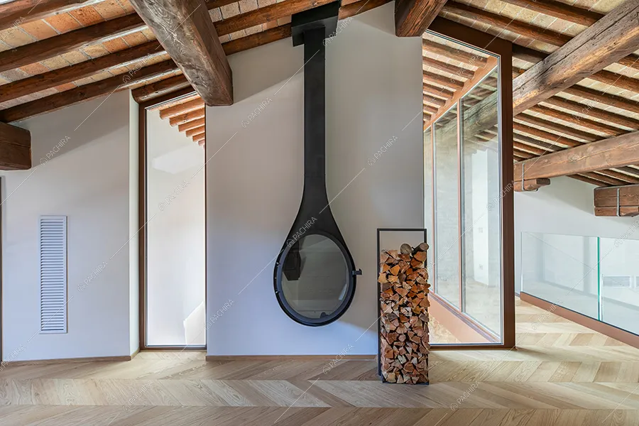 Sala dell'attico Pontederia, location in stile moderno per shooting a Padova