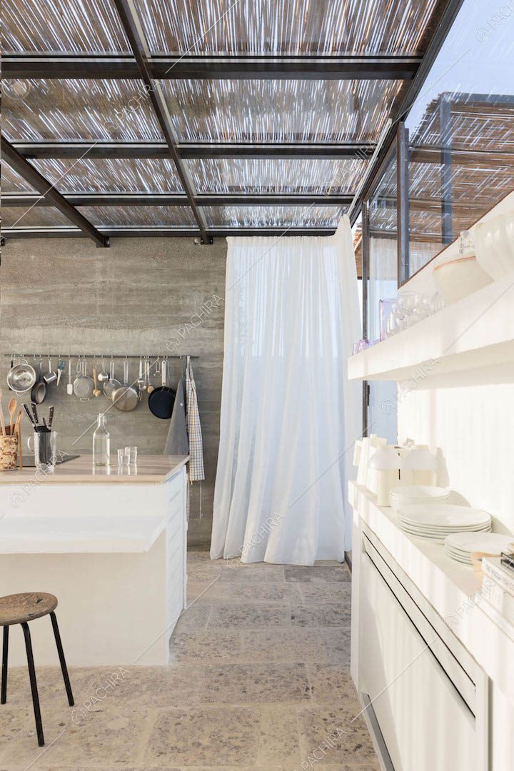 Veranda dell'appartamento Polond, location moderna per shooting a Lecce