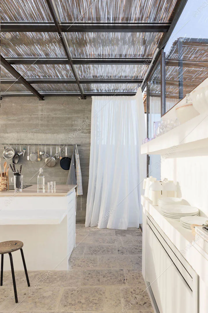 Veranda dell'appartamento Polond, location moderna per shooting a Lecce
