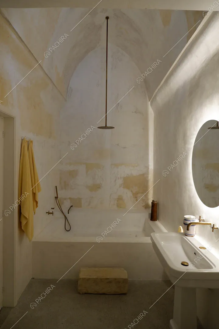 Bagno dell'appartamento Polond, location moderna per shooting a Lecce