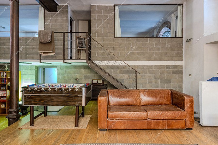 Sala del loft Foraker, location in stile vintage a Bergamo