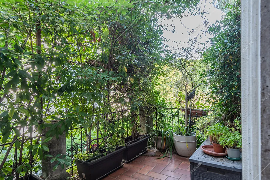 Terrazza della villa Rame, location in stile classico a Milano
