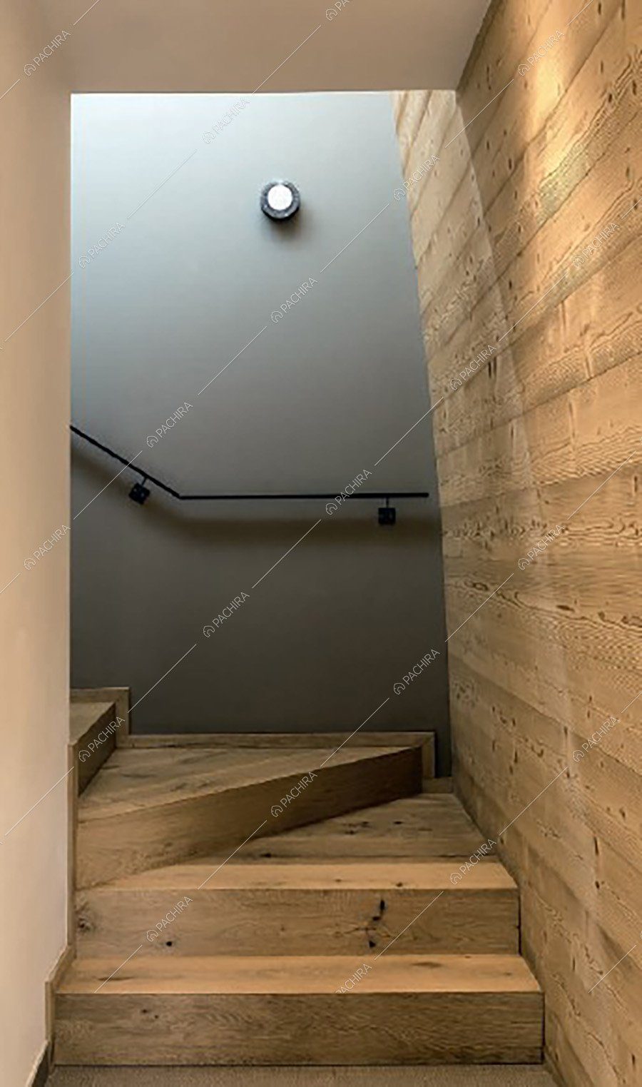 Scale dello chalet Buran, location contemporanea per shooting a Bolzano