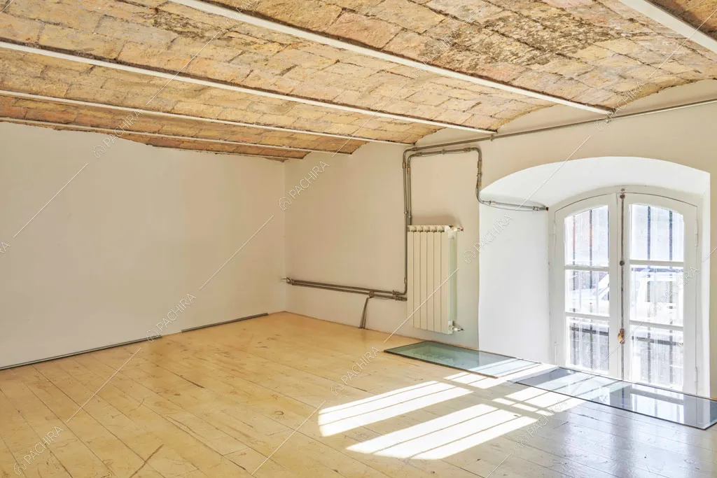 Sala del loft Manaslu, location in stile minimal a Roma
