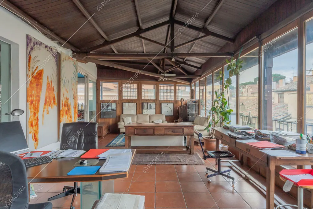 Studio dell'appartamento Pancrazio, location in stile contemporaneo a Roma
