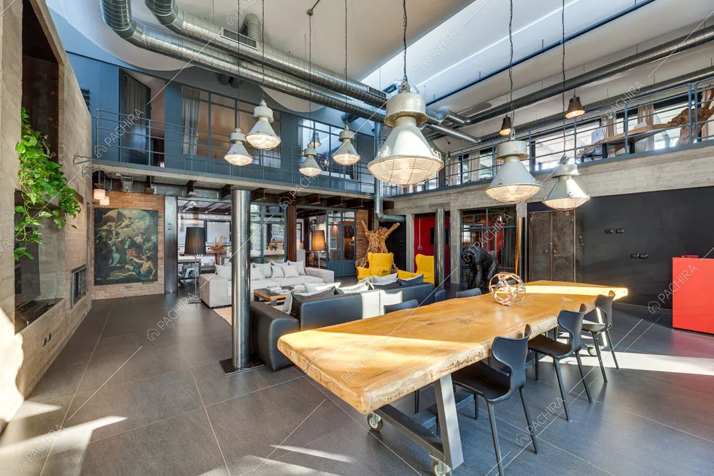Sala del loft Argan, location in stile industriale a Roma