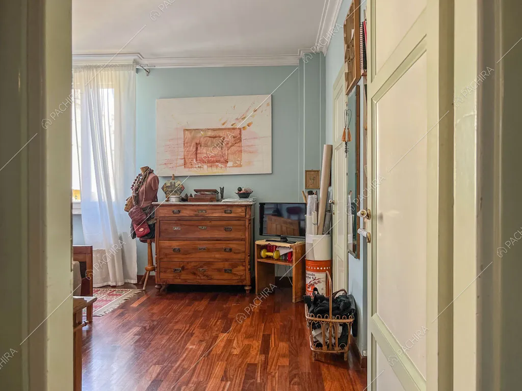 Camera da letto dell'appartamento Kuban, location in stile moderno a Roma