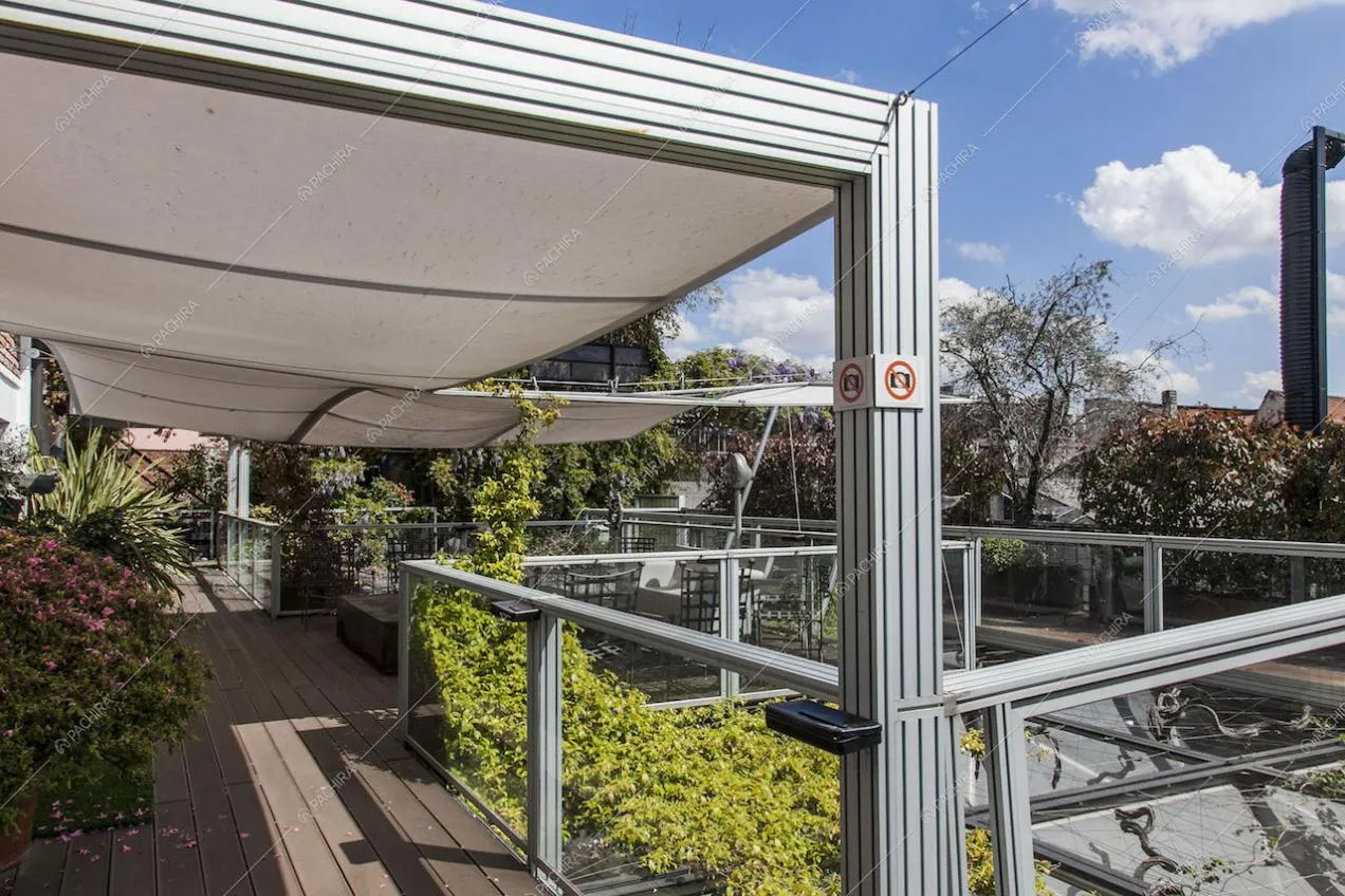 Terrazza con veranda e vista panoramica