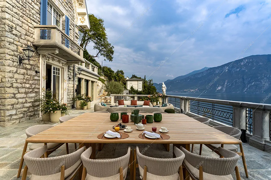 Terrazza della villa Argento, location in stile moderno a Como