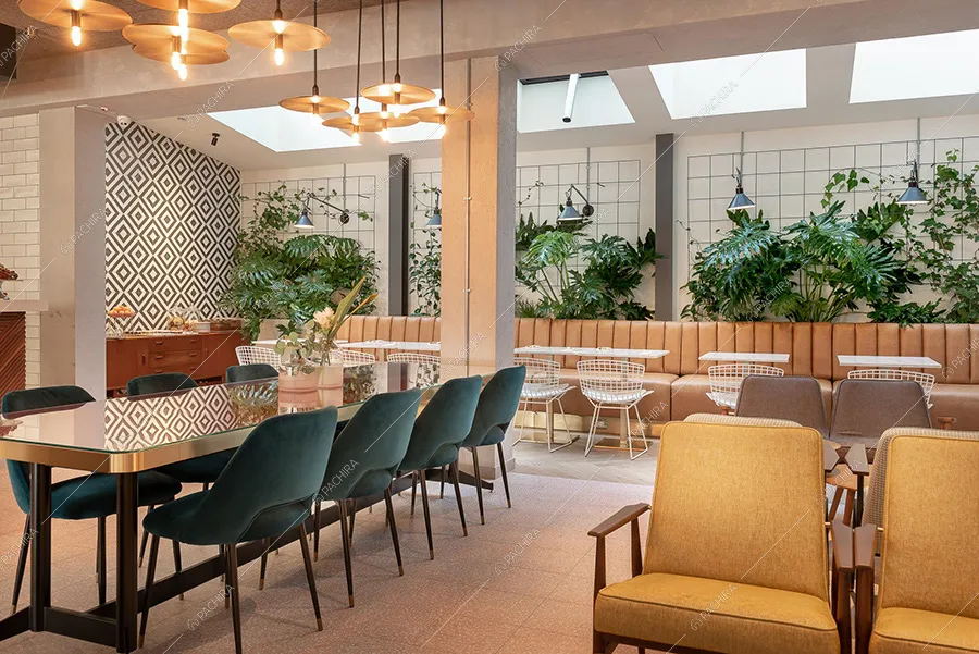 Sala da pranzo dell'hotel Ametrino, location in stile contemporaneo a Riccione