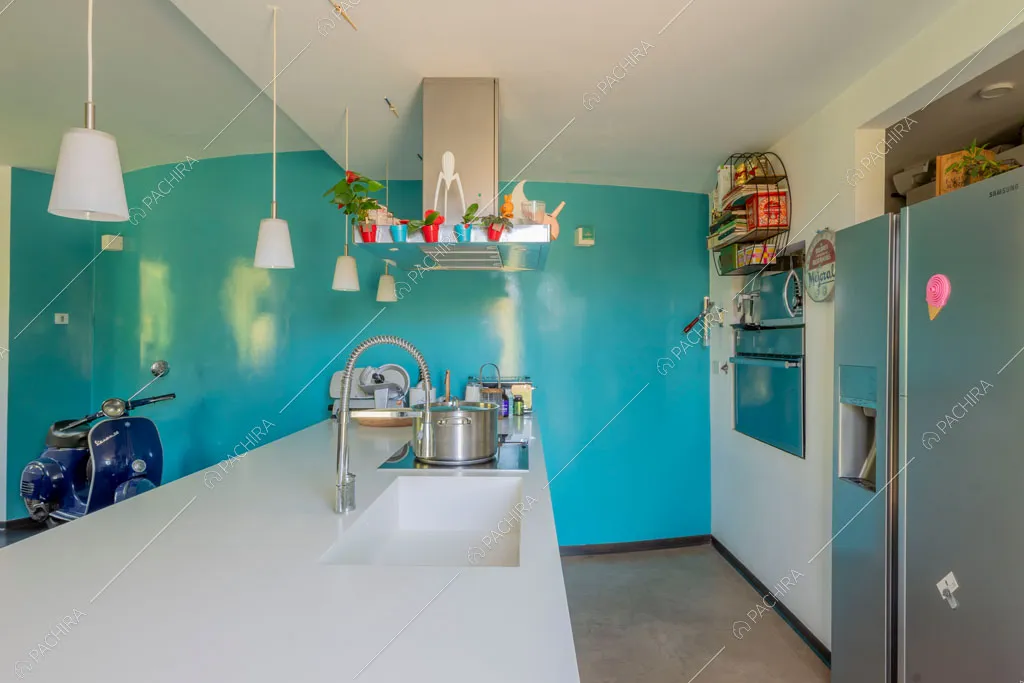 Cucina della villa Arafura, location in stile contemporaneo a Roma