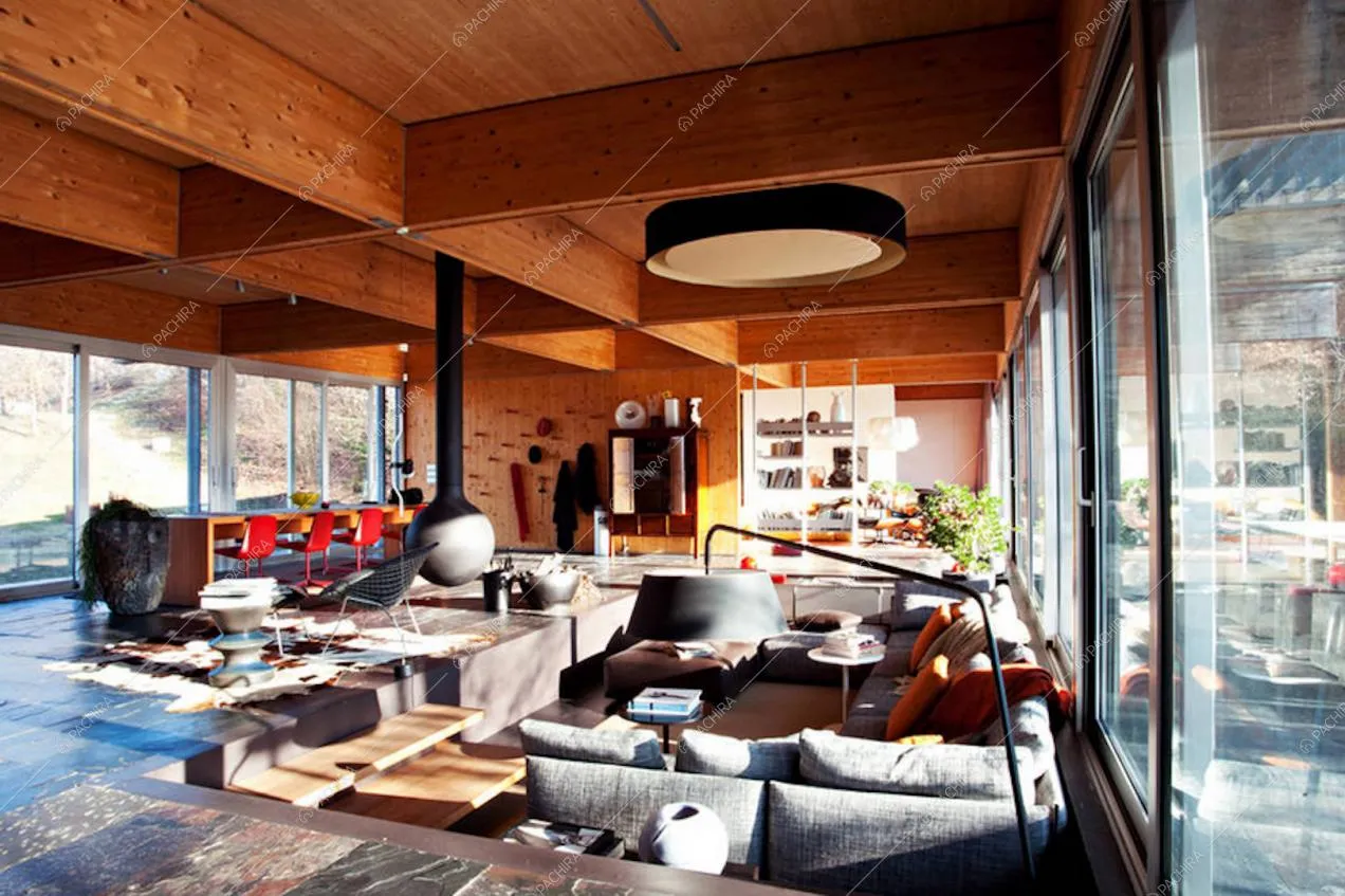 Soggiorno con arredamento di design