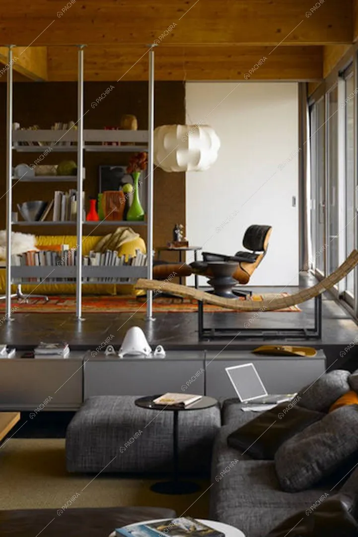 Soggiorno con poltrone di design
